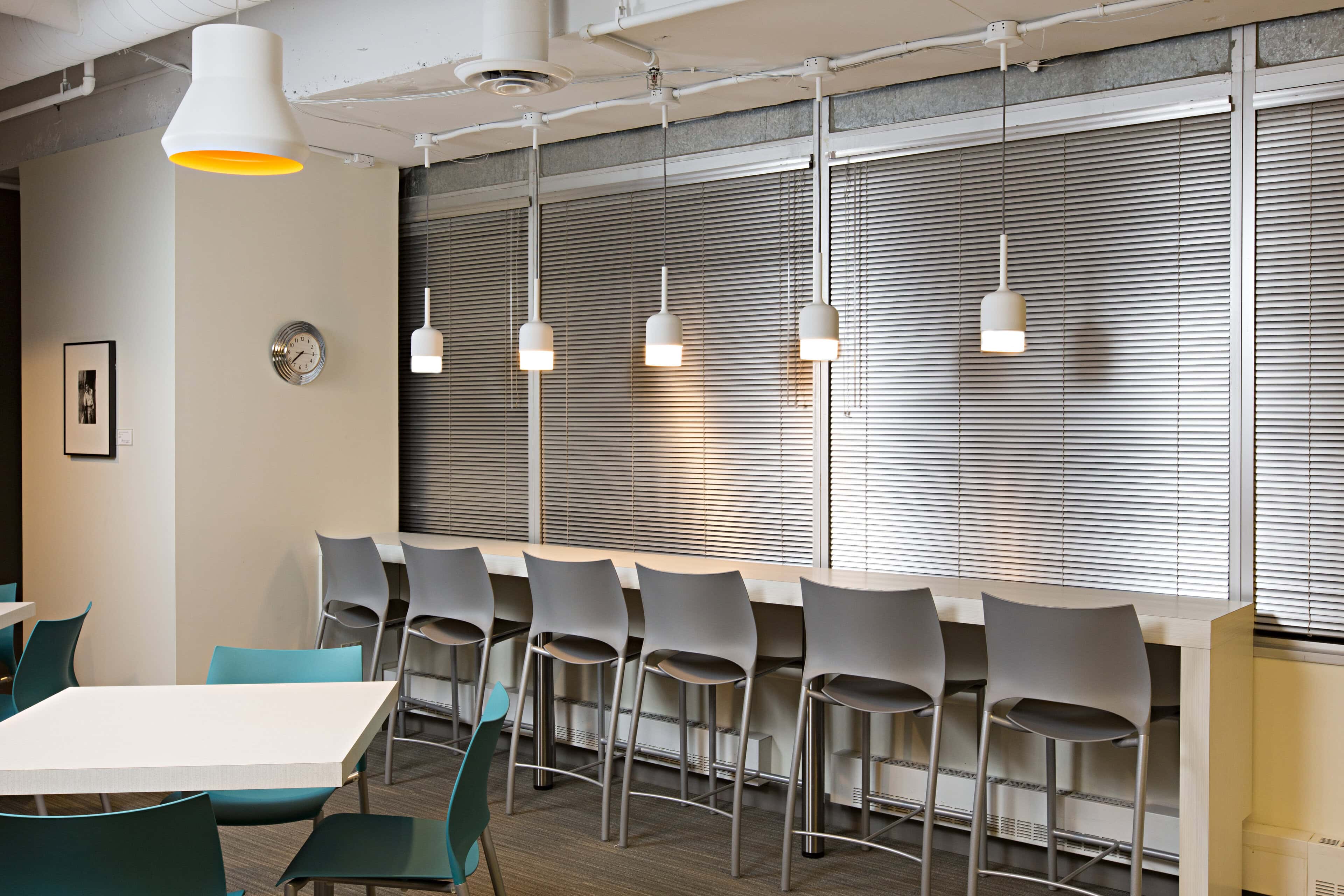 Café pendant lighting at Payments Canada, Ottawa