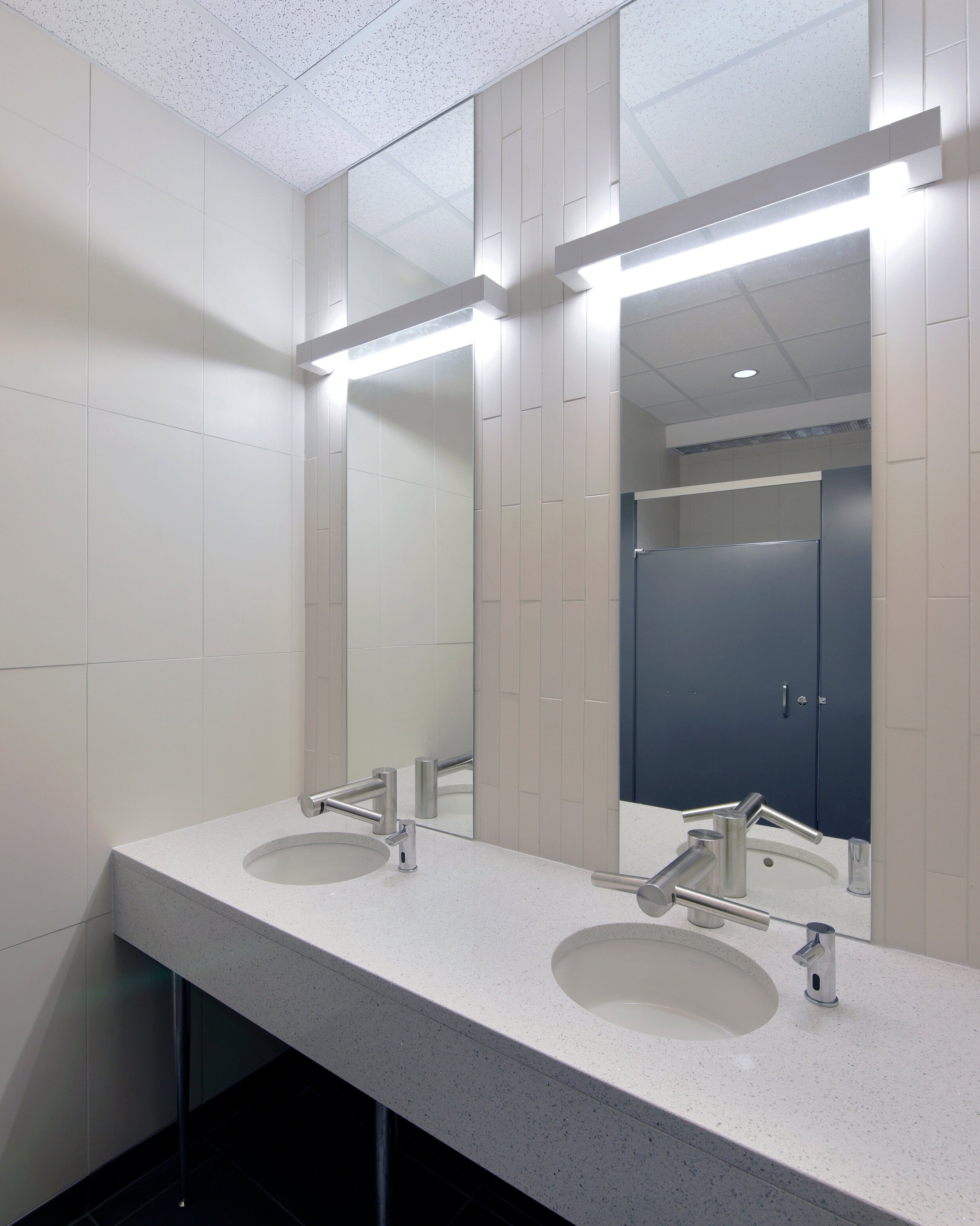 Washroom lighting at Kinaxis IT, Kanata