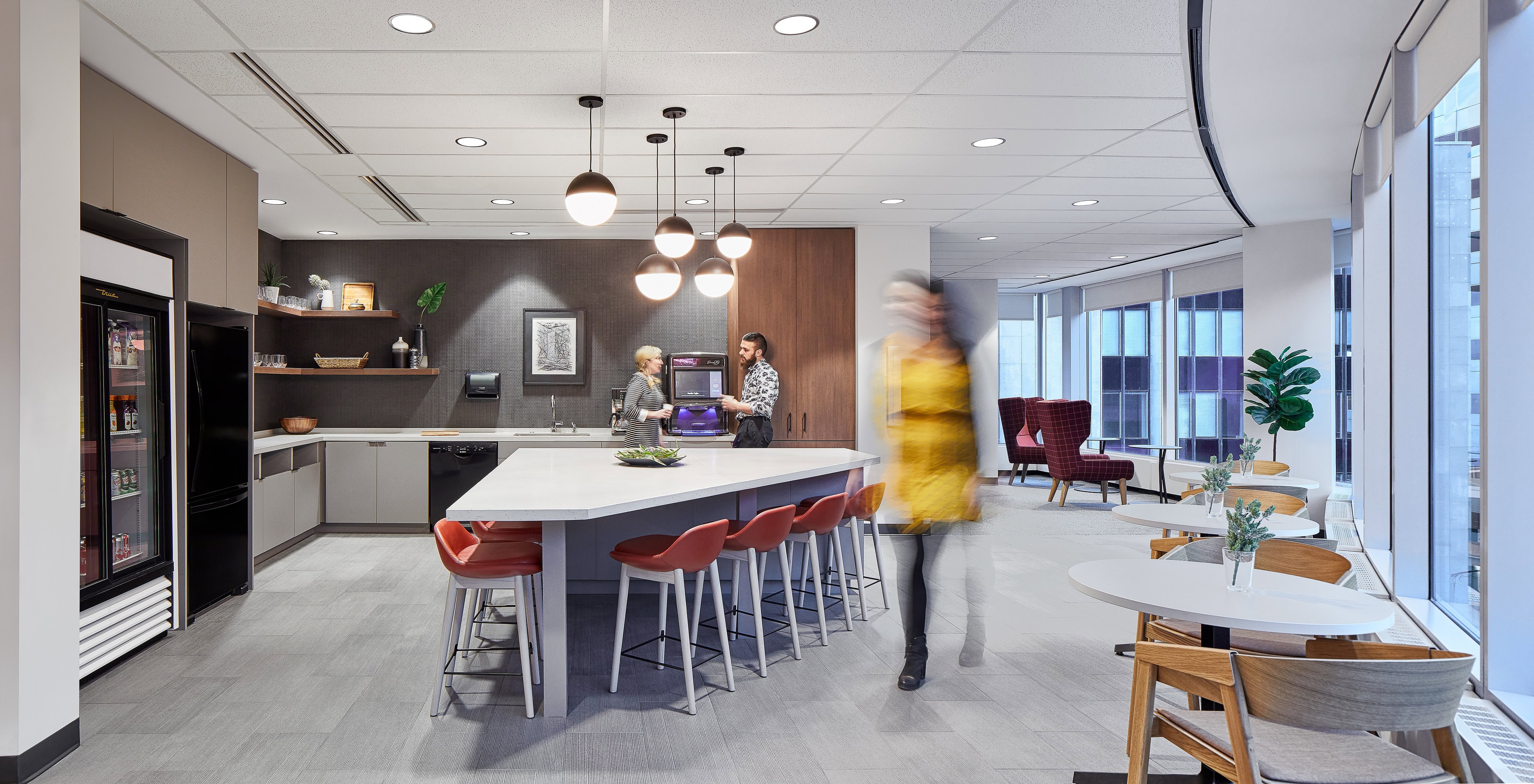 Kitchen lighting at Fortune 500 Technology Company, Ottawa