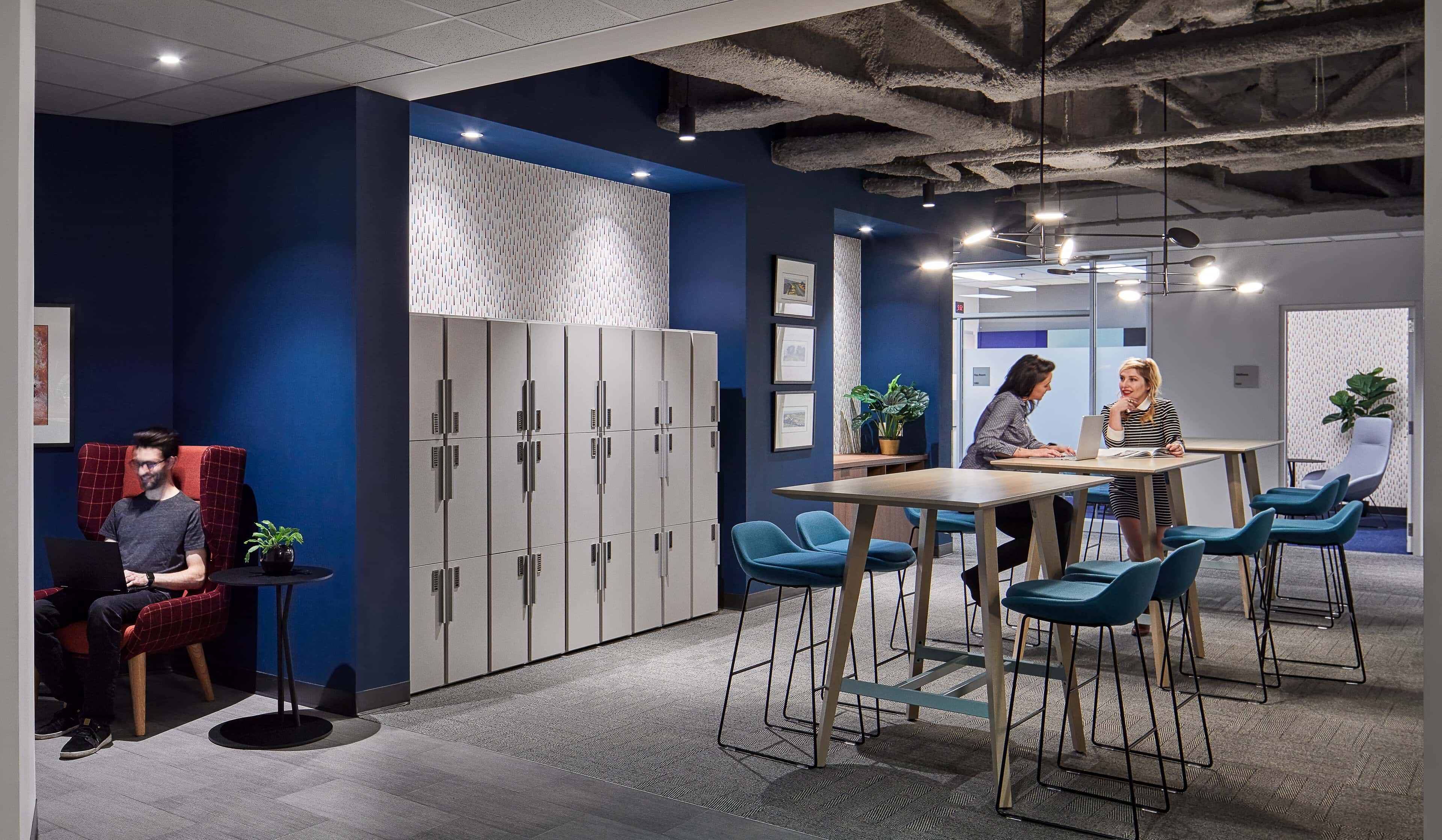 Breakout area lighting at Fortune 500 Technology Company, Ottawa