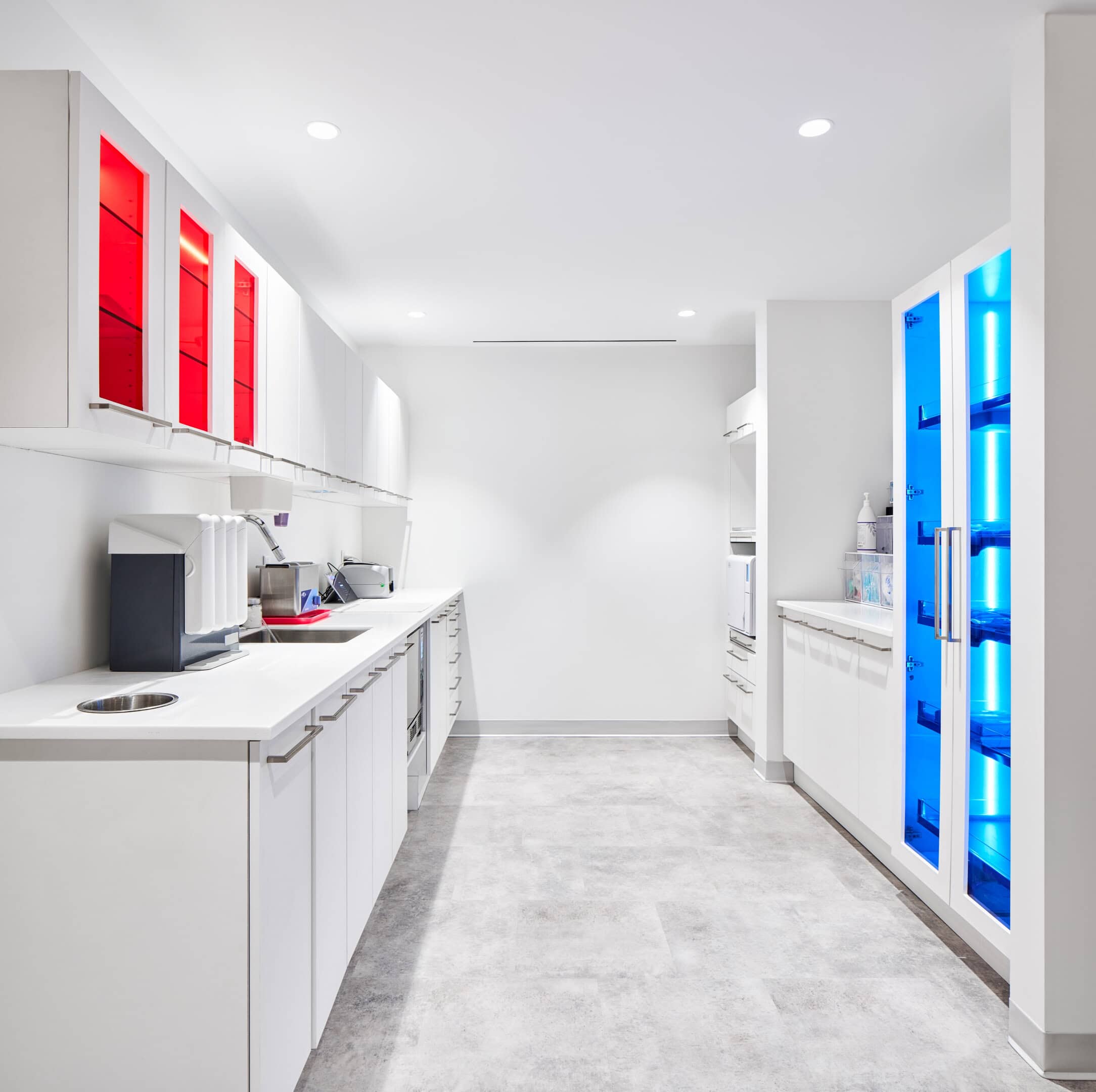 Sterilization room lighting at Green Acres Family Dental, Stittsville
