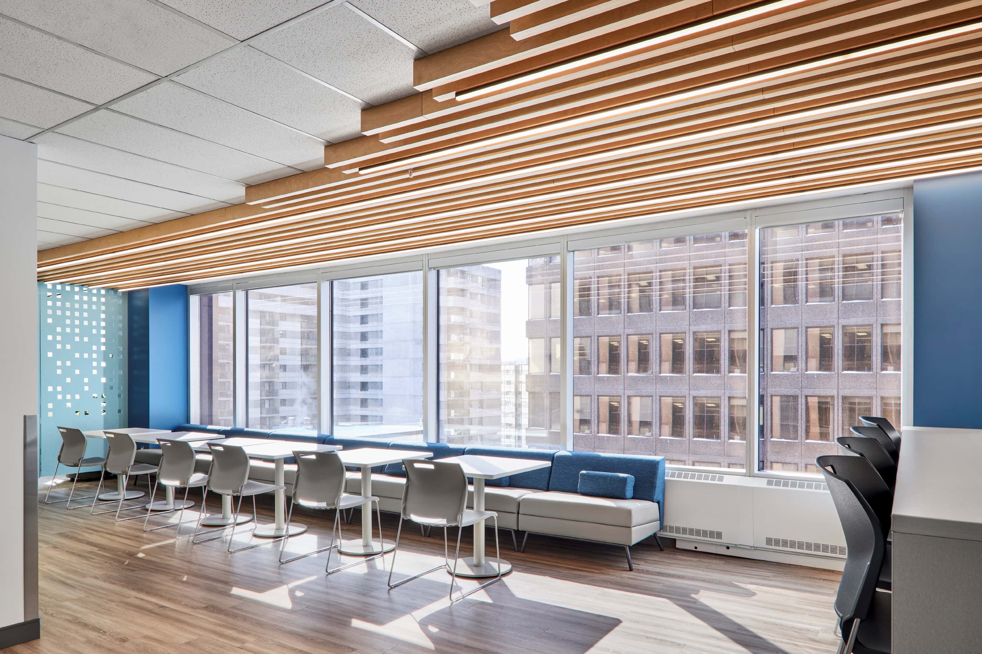 Breakout lounge lighting at Patented Medicine Prices Review Board, Ottawa