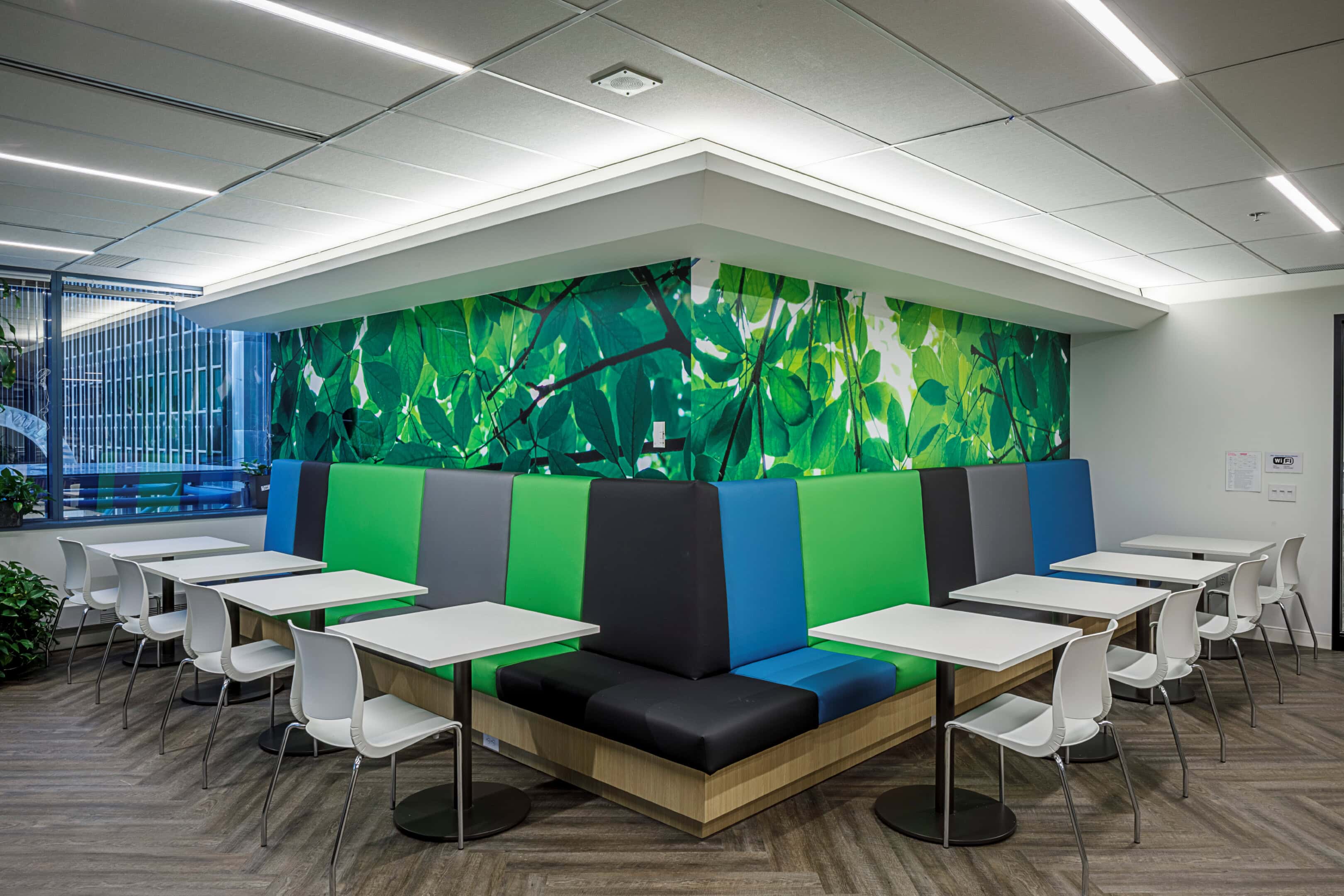 Breakout seating lighting at Healthcare Excellence Canada, Ottawa