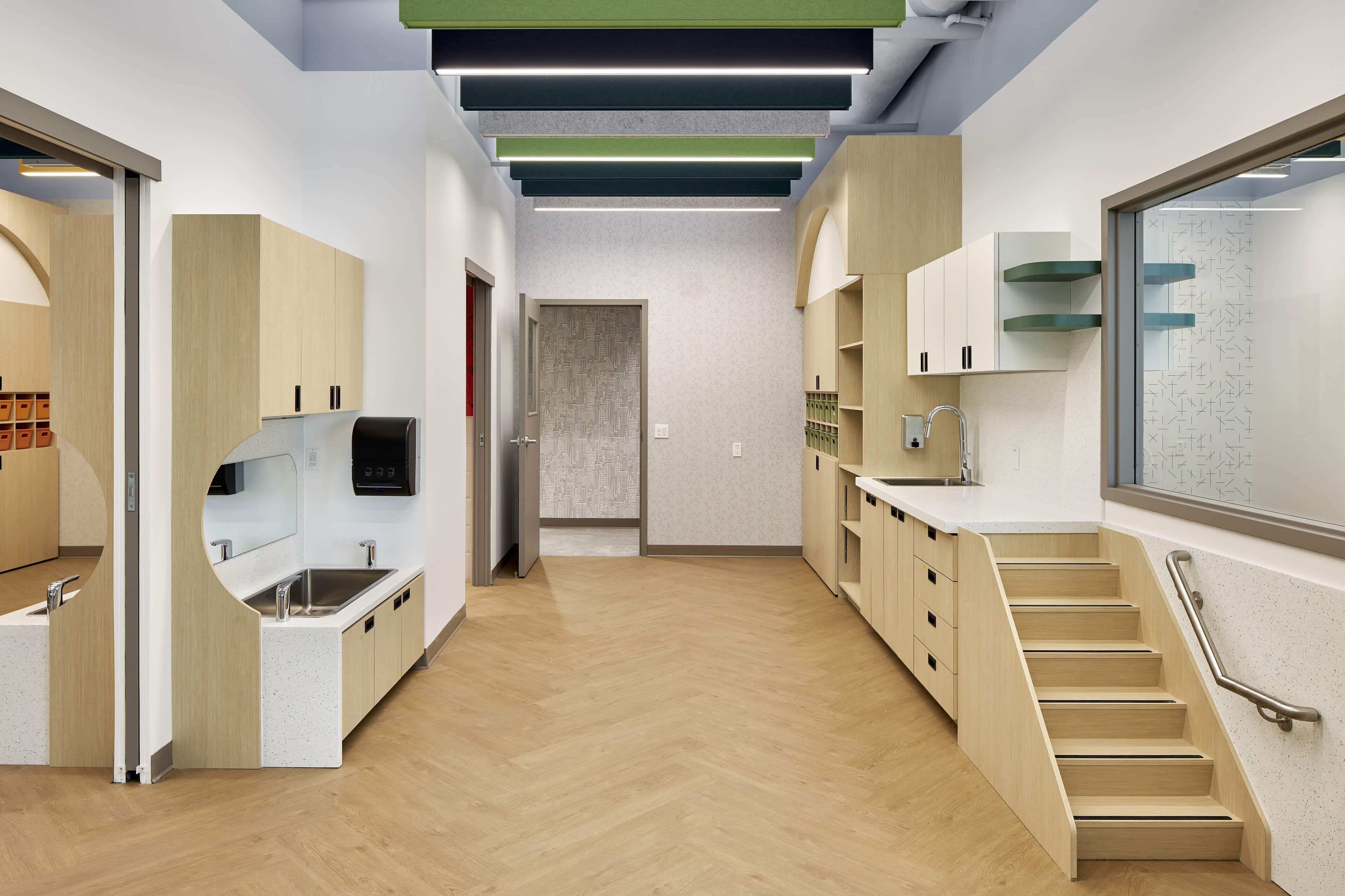 Washroom lighting at Daycare Centre, Gatineau