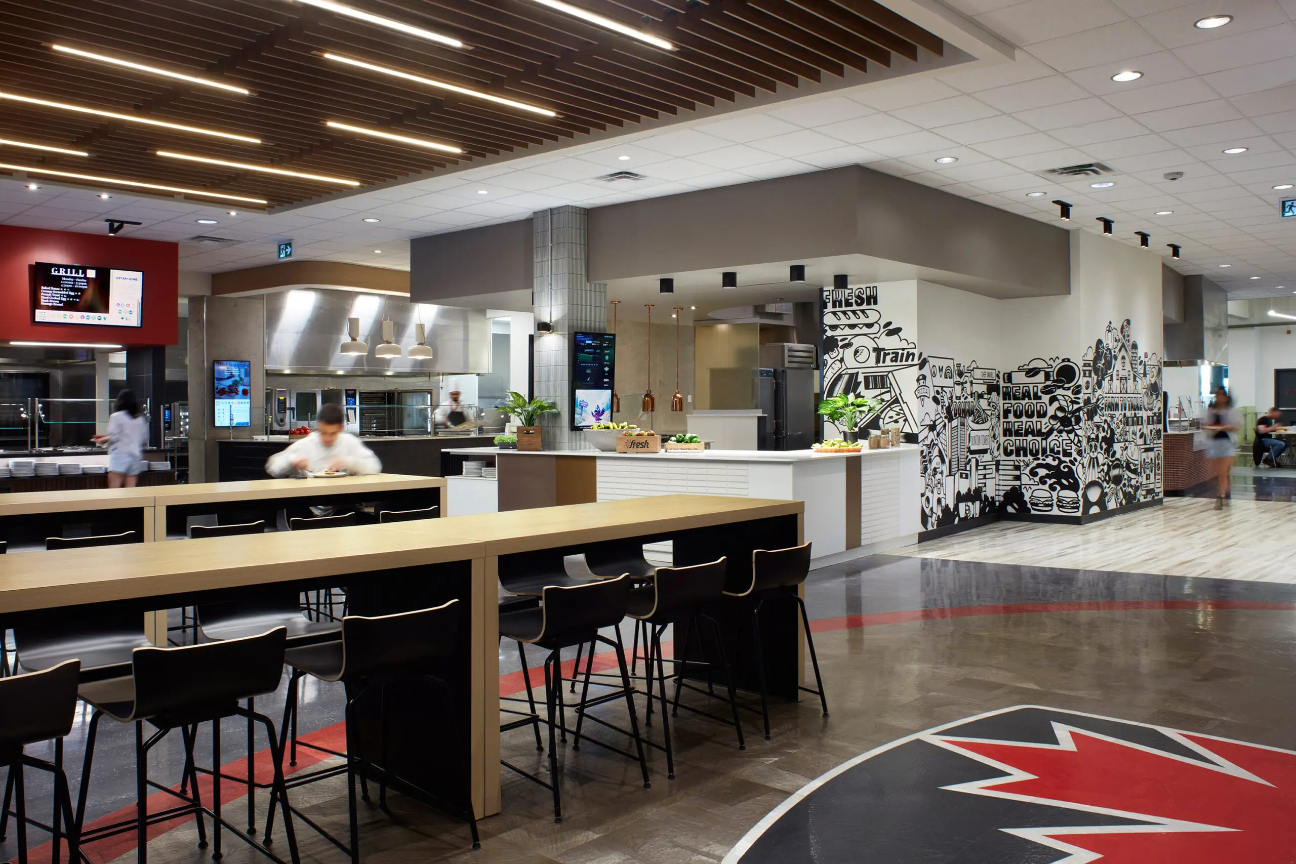 Carleton University Teraanga Commons Food Hall — Lighting