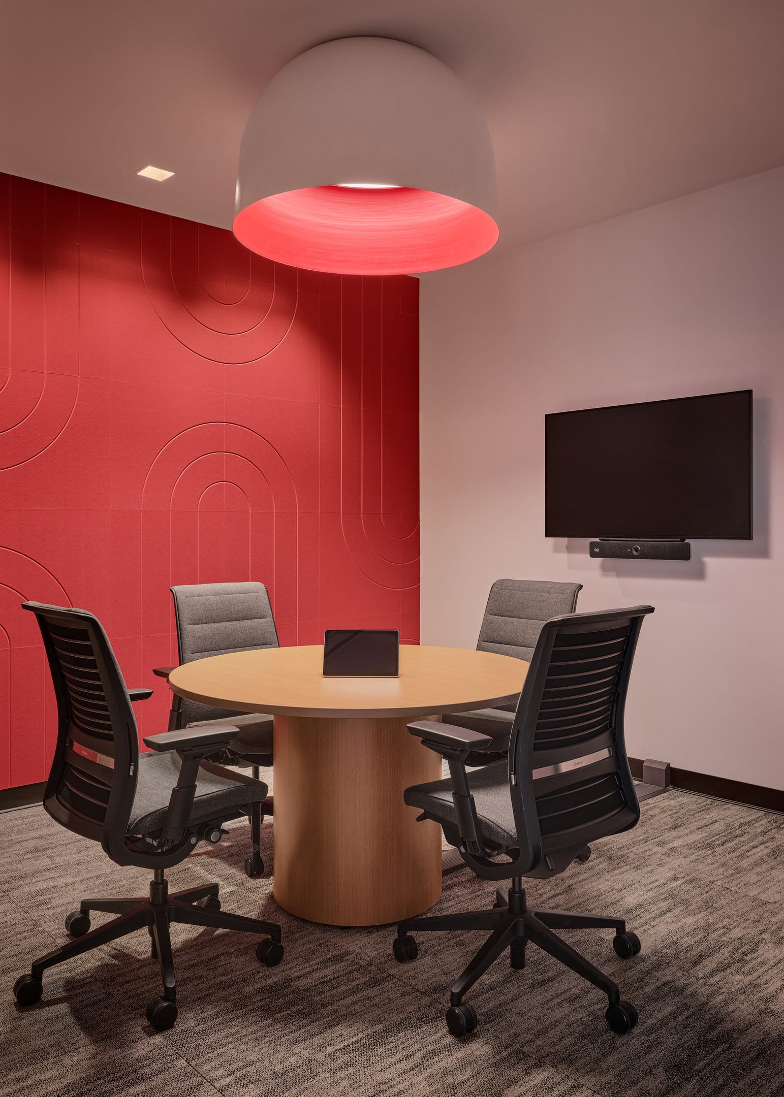 Aaline pendant over the meeting room table at CIRA, Ottawa