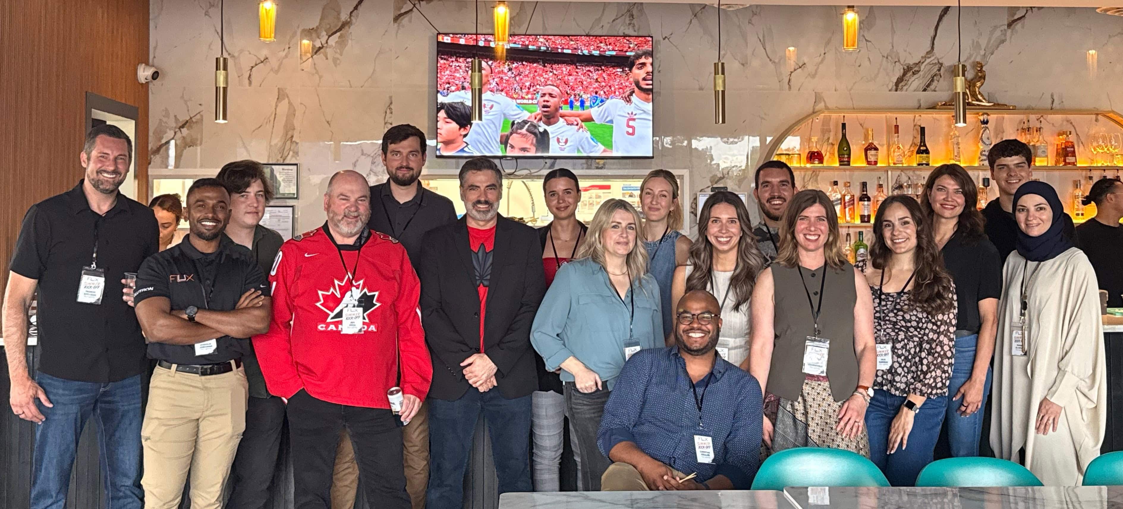 The Flux Lighting team at the annual summer kick-off event in Ottawa
